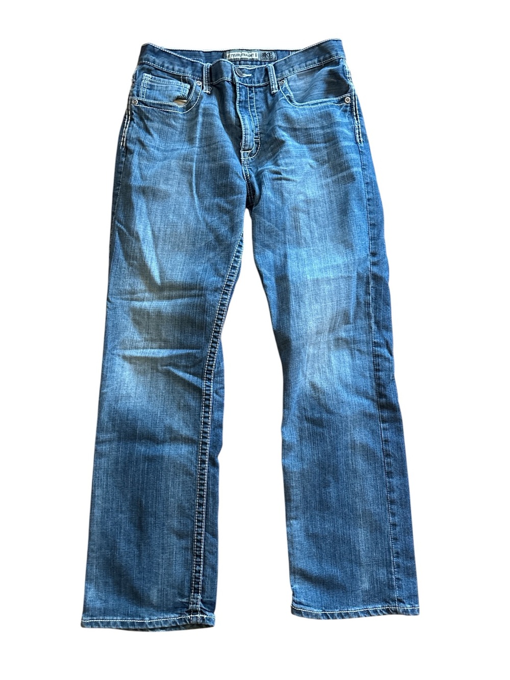 BKE Tyler Straight Men's Blue Denim Jeans 32R Western Cowboy